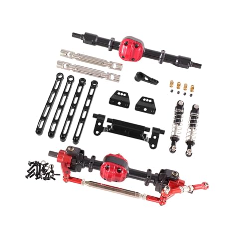 ＡＷＨＡＯ RC Autoteile Montage Kit für Den Vorderen Und Hinteren Ersatz für MN82 1/12 Skala Fahrzeug, Schwarz von ＡＷＨＡＯ