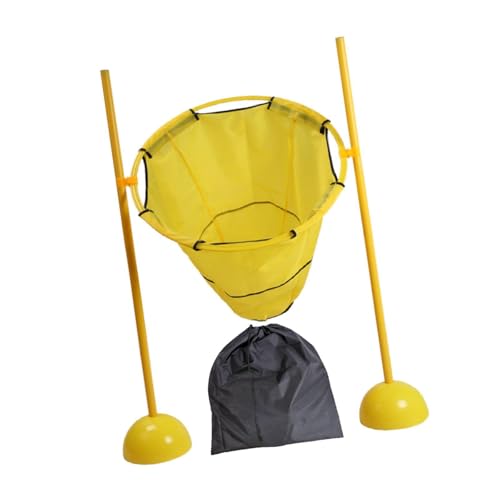 ＡＷＨＡＯ Sandsack Wurfspiel, Indoor Outdoor Wurfspiel mit 10 Sandsäcken, Cornhole Spiel für Mädchen Und Jungen, Gelb von ＡＷＨＡＯ