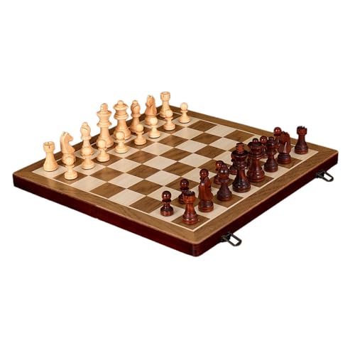 ＡＷＨＡＯ Schachspiel Aus Holz, Schachspiel, Strategiespiel, Schachspiel für Anfänger Ab 8 Jahren, 12inch von ＡＷＨＡＯ