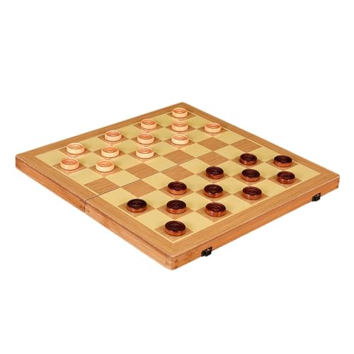 ＡＷＨＡＯ Schachspiel Holz, Klappbrett, 2 in 1 Set für Kinder Ab 8 Jahren, 12inch von ＡＷＨＡＯ