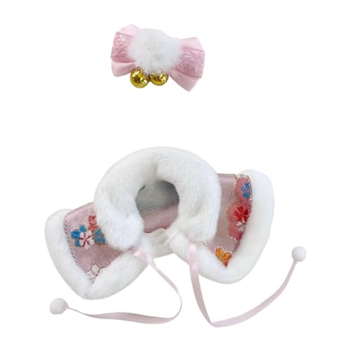 ＡＷＨＡＯ Schal für Plüschpuppen 15 cm bis 17 cm, Puppenmode, Zubehör für Stofftiere, Rosa von ＡＷＨＡＯ