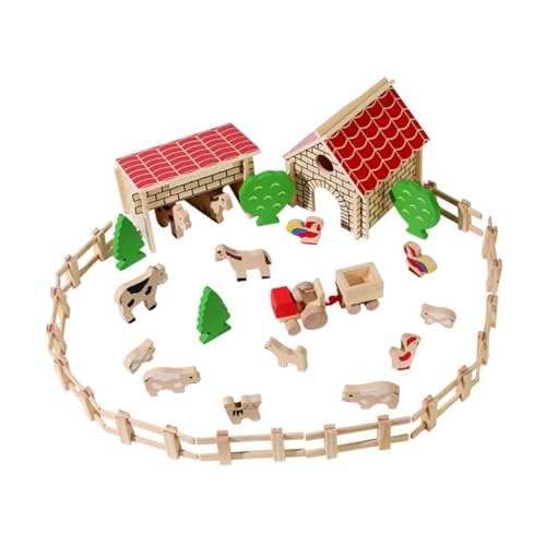 ＡＷＨＡＯ Scheunenfarm Tierfiguren, Spielset, Tierfiguren für Kleinkinder, Jungen Und Mädchen von ＡＷＨＡＯ