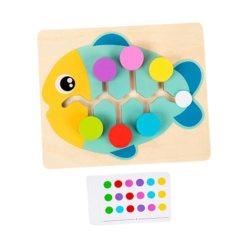 ＡＷＨＡＯ Schiebepuzzle mit Farbzuordnung, Spiel für Kinder, Zwei Spieler, Lernspiel, Fisch von ＡＷＨＡＯ