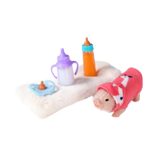 ＡＷＨＡＯ Schwein Puppe, Babyzimmer Dekoration, Weiche Schwein Puppe, Mini Schwein, Tiere, Geschenk für Kinder, Jungen Und Mädchen, 5 Stücke von ＡＷＨＡＯ