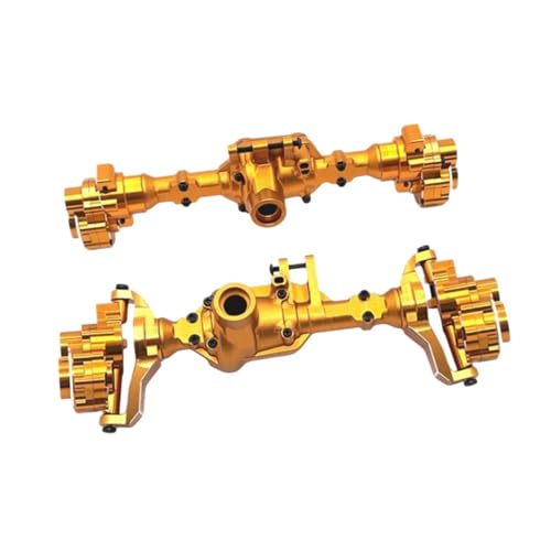 ＡＷＨＡＯ Set mit 2 Achsgehäusen für RC Auto Vorder- und Hinterachse für 1/10 RC Crawler DIY Teile, Gold von ＡＷＨＡＯ