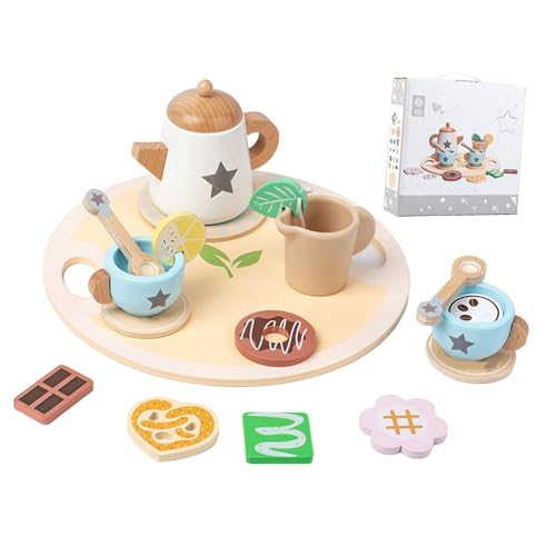 ＡＷＨＡＯ Spielset Zur für Kleine Mädchen, Lernspiele für Die Nachmittagsteeparty für Kleinkinder für Jungen Und Mädchen, Style A von ＡＷＨＡＯ