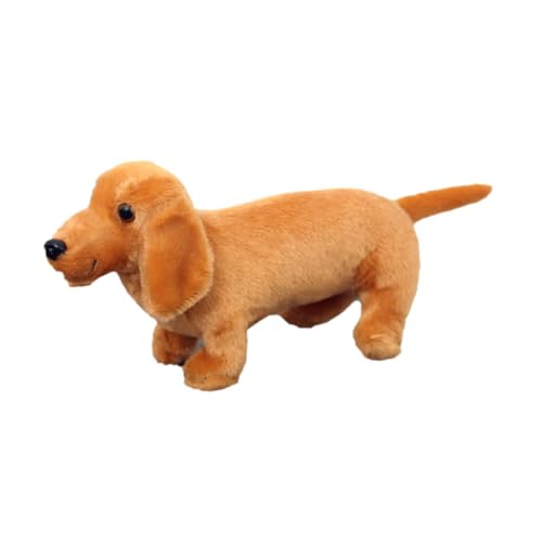 ＡＷＨＡＯ Süßes Plüschtier für Hunde, Stofftiere, Heimdekoration, Schöne, Stofftier, Dackelhund, Kinderspielzeug E, Gelb, 30cm von ＡＷＨＡＯ