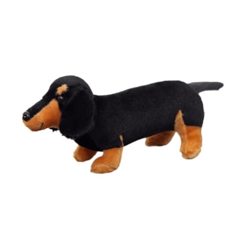 ＡＷＨＡＯ Süßes Plüschtier für Hunde, Stofftiere, Heimdekoration, Schöne, Stofftier, Dackelhund, Kinderspielzeug E, Schwarz Braun, 30cm von ＡＷＨＡＯ