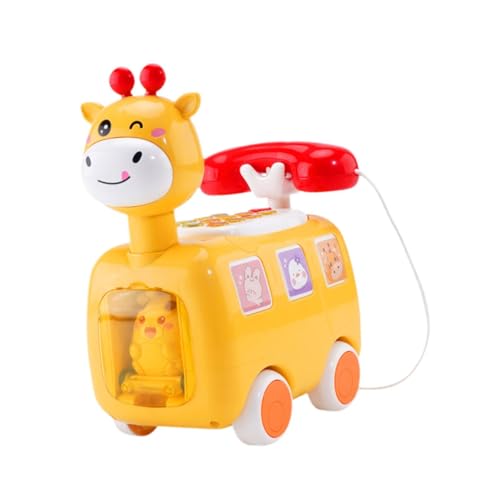 ＡＷＨＡＯ Telefonspielzeug für Kinder, Lichtspielzeug, Musik, Babytelefon, Pädagogisches Geschenk, Gelb von ＡＷＨＡＯ