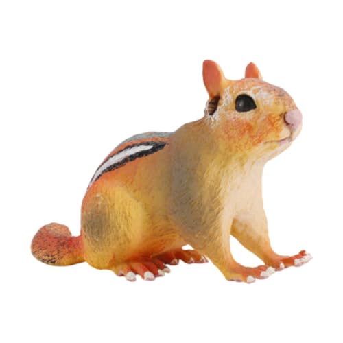 ＡＷＨＡＯ Tierfigur Modell, Handbemalt, Spielzeugfigur, Bastel Kuchenaufsatz, Miniatur Tierspielzeug, Chipmunk von ＡＷＨＡＯ