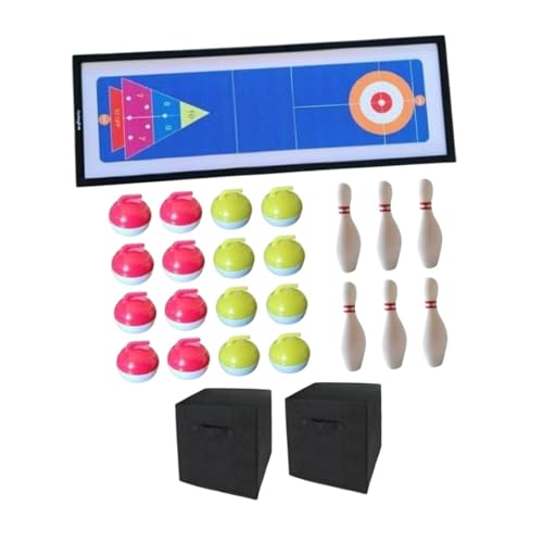 ＡＷＨＡＯ Tisch Lockenspiel, Lustige Familienspiele, Tisch Shuffleboard Tisch, Bowlingal Spiel für, mit Box von ＡＷＨＡＯ