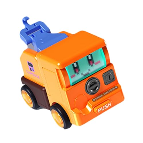 ＡＷＨＡＯ Transformierbares Roboterauto, Mini Roboterauto, Lernspielzeug, Aufprallverformung, Technisches Fahrzeugmodell für Geschenke, Orange von ＡＷＨＡＯ