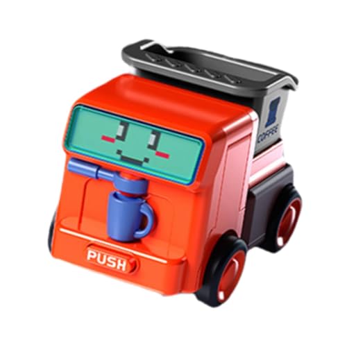 ＡＷＨＡＯ Transformierbares Roboterauto, Mini Roboterauto, Lernspielzeug, Aufprallverformung, Technisches Fahrzeugmodell für Geschenke, Rot von ＡＷＨＡＯ