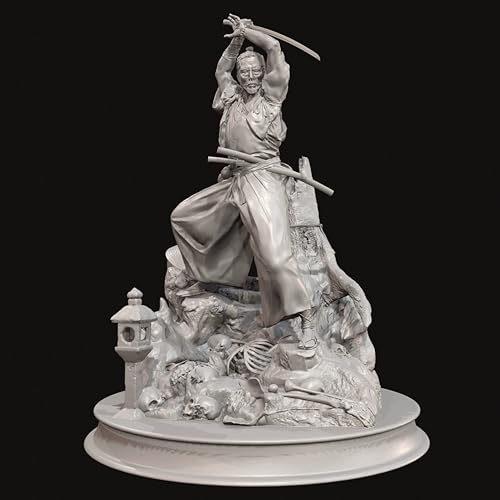 AWNBFF 1/24 Ancient Samurai Resin Soldier Model Kit Unbemalt und unmontiert Figur Resin Model Kit //r9A2L1 von AWNBFF