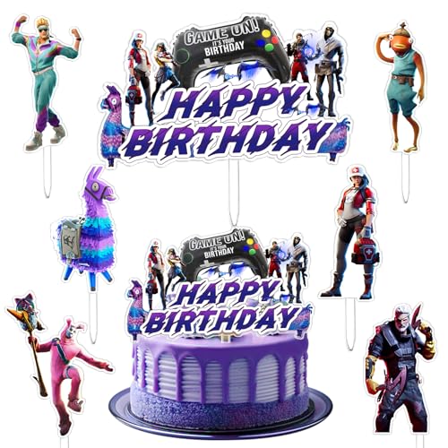7 Stück Kuchen Dekoration Fortni, Torten Deko Fortni, Cake Topper, Thema Cupcake, Geburtstags Dekoration, Jungen und Mädchen, für Kinder Geburtstag Party, Mottopartys, Hochzeitsfeier 7 Stück Kuchen Dekoration Fortni, Torten Deko Fortni, Cake Topper, Thema Cupcake, Geburtstags Dekoration, Jungen und Mädchen, für Kinder Geburtstag Party, Mottopartys, Hochzeitsfeier von AWOUSUE