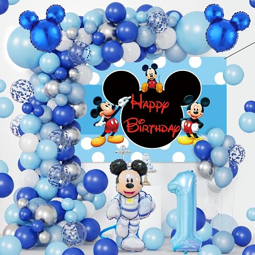 70 Mickey 1 Geburtstag Junge, Mickey Luftballons 1 Geburtstag, Folienballon Mickey 1, Mickey Girlande Geburtstag, Mickey Hintergrund Geburtstag, 1. Geburtstag Mickey Deko Set, Mickey 1 Geburtstag von AWOUSUE