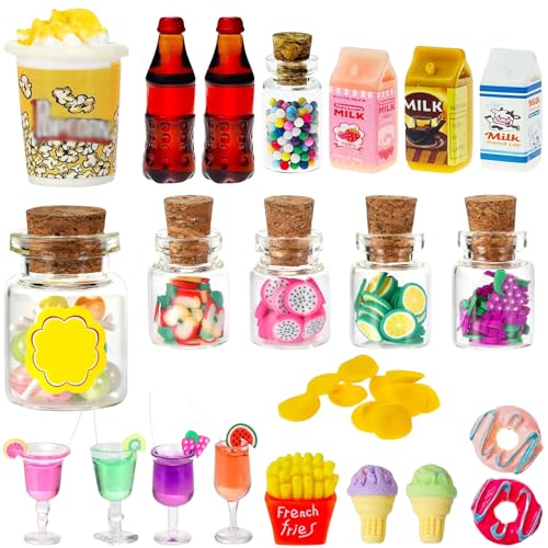 Mini Brands, 24 Stück Kinderküche Zubehör Set, Spielküche Zubehör Rollenspiel-Partyspielzeug, Minibrands für Weihnachten, Halloween, Karneval, Freunde Geburtstagsgeschenke Partydekorationen Mini Brands, 24 Stück Kinderküche Zubehör Set, Spielküche Zubehör Rollenspiel-Partyspielzeug, Minibrands für Weihnachten, Halloween, Karneval, Freunde Geburtstagsgeschenke Partydekorationen von AXERHK