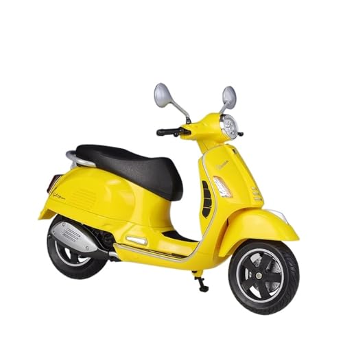 AXIAOLIN Für 2020Vespa GTS Simulation Legierung Motorrad Legierung Motorrad Fertig Legierung Ornamente(Yellow) von AXIAOLIN