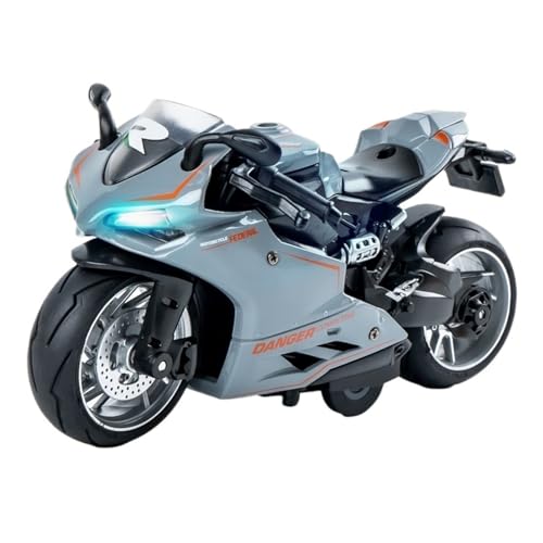 AXIAOLIN Für Heavy Duty H2 Motorrad Simulation Legierung Motorrad Legierung Motorrad Fertig Legierung Ornamente(Gray) von AXIAOLIN