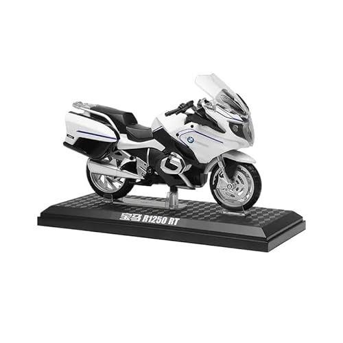 AXIAOLIN Für R1250RT Simulation Legierung Motorrad Legierung Motorrad Fertig Legierung Ornamente(White) von AXIAOLIN