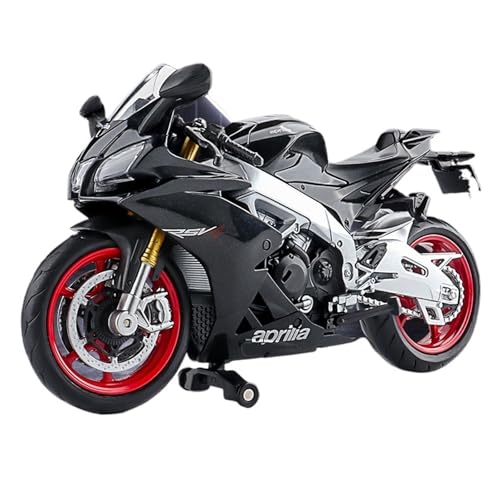 AXIAOLIN Für RSV4 Simulation Legierung Motorrad Legierung Motorrad Fertig Legierung Ornamente(Black) von AXIAOLIN