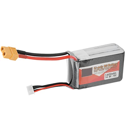 14,8 V 1600 mAh 75C LiPo-Akku, langlebiger 4S 1600 mAh LiPo-Akku für FPV-Drohne von AXOC