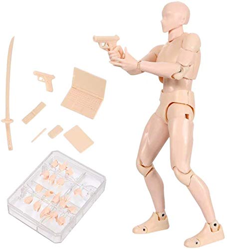 Action Figures Body-Kun DX & Body-Chan DX PVC Figur Modellzeichnung für S H Figuarts mit Box für Künstler (Hautfarbe, männlich) von AXXHOTHO