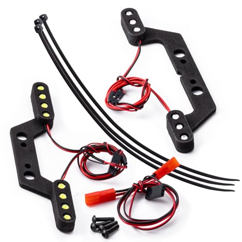 AXspeed 1/10 Frontscheinwerfer & Rücklicht Set RC LED Licht Lampe für ARRMA Big Rock 3S RC Auto AXspeed 1/10 Frontscheinwerfer & Rücklicht Set RC LED Licht Lampe für ARRMA Big Rock 3S RC Auto von AXspeed