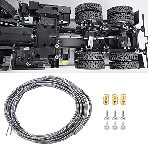 AXspeed 1 Set Metall Differential Lock Line für 1/14 RC Tamiya Anhänger Traktor Truck RC Auto Upgrade Zubehör von AXspeed