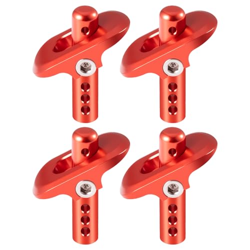 AXspeed 1 Set vordere und hintere Karosseriepfostenhalterung, Aluminium, Upgrade-Teile für 1:8 ARRMA VENDETTA 3S RC Auto, Rot AXspeed 1 Set vordere und hintere Karosseriepfostenhalterung, Aluminium, Upgrade-Teile für 1:8 ARRMA VENDETTA 3S RC Auto, Rot von AXspeed