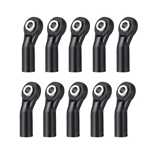 AXspeed 10pcs Plastic Link Rod End M3 Ball Head Joint Linkage for Axial SCX10 1/10 RC Crawler Car (D) von AXspeed