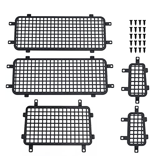 AXspeed RC Crawler Fenster Mesh Netz, Edelstahl Seite Hinten Schutzgitter für TRX4-M TRX4M Crawler Auto Upgrade von AXspeed