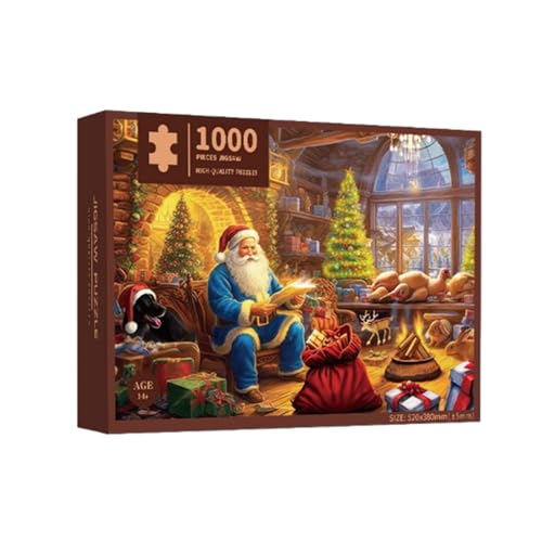 Weihnachten Adventskalender 2023, 1000 Stück Winter Puzzle, Winter Jigsaw Puzzles Adventskalender, Winter Weihnachten Puzzles für Home Party Dekorationen von AYKHDS