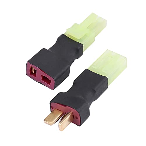 2-teiliges Set Wireless T Plug Male Female auf Mini Tamiya Connector Adapter Connctor RC Zubehör Large Style Cable Wire Converter Ersatz Leicht und Kompakt mit Hervorragender Leistung von AYNEFY