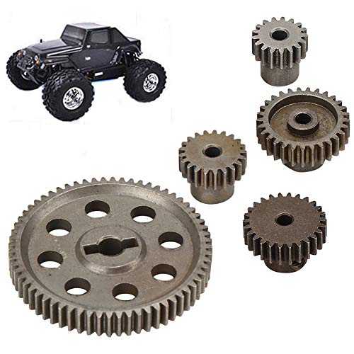 Differential-Hauptzahnrad aus Metall, 64 Zähne und 17 Zähne, 21 Zähne, 26 Zähne, 29 Zähne, RC-Ersatzteil, Passend für HSP Brontosaurus 1/10 Truck 94111 von AYNEFY