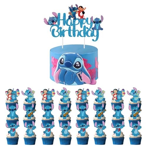 AYNKH 25-teiliges Kuchendekorationsset mit niedlichen Figuren für Kindergeburtstage – 1 großer Tortendekorator, 24 kleine Cupcakes und Partys, lustige Themenpartys AYNKH 25-teiliges Kuchendekorationsset mit niedlichen Figuren für Kindergeburtstage – 1 großer Tortendekorator, 24 kleine Cupcakes und Partys, lustige Themenpartys von AYNKH