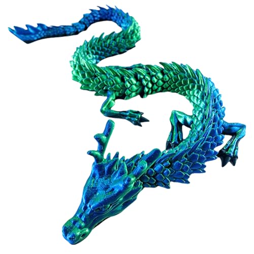 AYNKH 3D-gedruckter Drache, Anti-Stress-Spielzeug mit vollständiger Gelenkbeweglichkeit, dekorative Tierstatue, für Büro von 63,6 cm, Spielzeug für Erwachsene und Kinder, Büro, Party AYNKH 3D-gedruckter Drache, Anti-Stress-Spielzeug mit vollständiger Gelenkbeweglichkeit, dekorative Tierstatue, für Büro von 63,6 cm, Spielzeug für Erwachsene und Kinder, Büro, Party von AYNKH