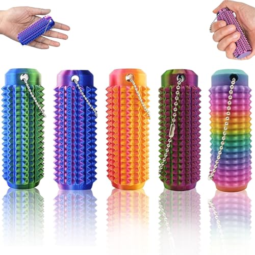 AYNKH 5 Stücke Little Ouchies Pain Fidget, Spiky Grippie Stim Keychain, Sensorik Spielzeug, Tragbares Mini-Fidget-Spielzeug für Kinder & Erwachsene, Angstlindernd und zur Entspannung Geeignet AYNKH 5 Stücke Little Ouchies Pain Fidget, Spiky Grippie Stim Keychain, Sensorik Spielzeug, Tragbares Mini-Fidget-Spielzeug für Kinder & Erwachsene, Angstlindernd und zur Entspannung Geeignet von AYNKH