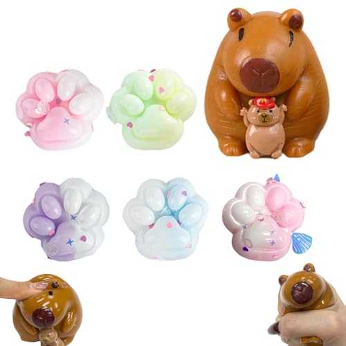 AYNKH 6 Stück Mini-Katzenpfoten, Kapybara Squishy, Taba Squishy Toys, Fufu Squishy Toys, Stressabbau, Kinder, Erwachsene, Christmas, Kindertag, Geburtstag Geschenke AYNKH 6 Stück Mini-Katzenpfoten, Kapybara Squishy, Taba Squishy Toys, Fufu Squishy Toys, Stressabbau, Kinder, Erwachsene, Christmas, Kindertag, Geburtstag Geschenke von AYNKH
