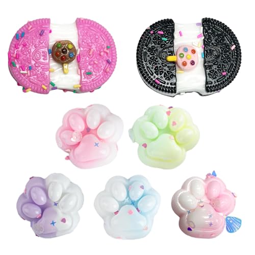 AYNKH 7 Stück Kekse Squishy Spielzeug, Mini-Pfoten, Squishy, Taba Squishy, Pinching Cooki Simulation, Fufu Squishy, Stressabbau, Kinder, Erwachsene, Weihnachten, Party, Kinder, Geburtstagsgeschenke AYNKH 7 Stück Kekse Squishy Spielzeug, Mini-Pfoten, Squishy, Taba Squishy, Pinching Cooki Simulation, Fufu Squishy, Stressabbau, Kinder, Erwachsene, Weihnachten, Party, Kinder, Geburtstagsgeschenke von AYNKH