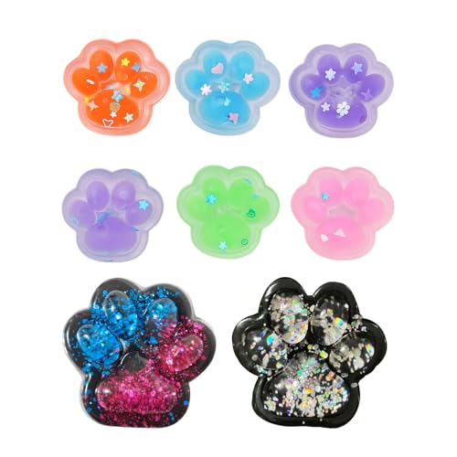 AYNKH 8-teiliges Katzenpfotenspielzeug, Sternenhimmel, bunt, Anti-Stress, für Entspannung, Partys, für Kinder und Erwachsene AYNKH 8-teiliges Katzenpfotenspielzeug, Sternenhimmel, bunt, Anti-Stress, für Entspannung, Partys, für Kinder und Erwachsene von AYNKH