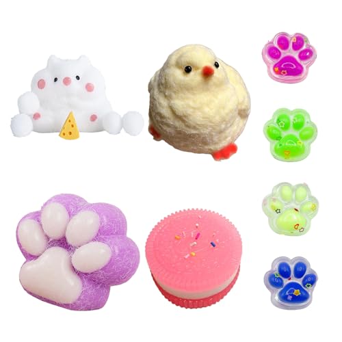 AYNKH 8-teiliges Squishy Anti-Stress-Spielzeug, sensorisches Set mit Tieren, niedliche Formen, ideal für Geburtstagsgeschenke, Partys, Freizeit, Kinder und Erwachsene AYNKH 8-teiliges Squishy Anti-Stress-Spielzeug, sensorisches Set mit Tieren, niedliche Formen, ideal für Geburtstagsgeschenke, Partys, Freizeit, Kinder und Erwachsene von AYNKH