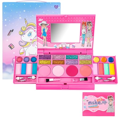 AYNKH Make-up-Set für Mädchen für Kinder, Spielzeug für Mädchen, 26 Farben, mehrschichtiges Make-up, Make-up-Set für Kinder, waschbar, Prinzessin, Geburtstagsgeschenk AYNKH Make-up-Set für Mädchen für Kinder, Spielzeug für Mädchen, 26 Farben, mehrschichtiges Make-up, Make-up-Set für Kinder, waschbar, Prinzessin, Geburtstagsgeschenk von AYNKH