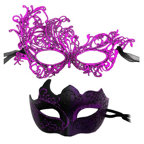 AYOrpeg Maskerade Maske Damen Elegant Maske für Valentinstag Halloween Karnevalsparty Zubehör Valentinstag Halloween Karnevalsparty (B-A, One Size) von AYOrpeg