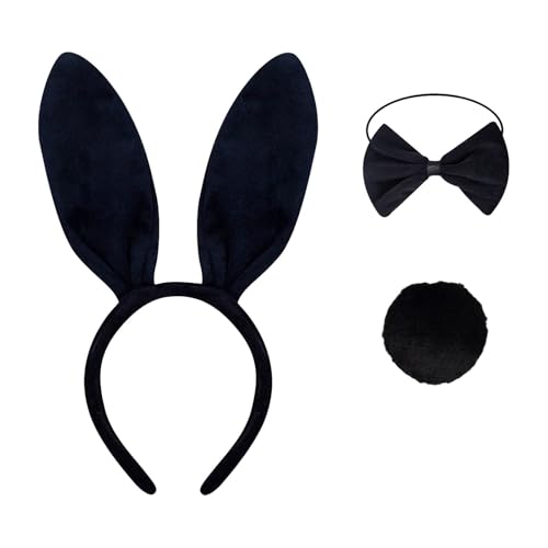 AYOrpeg Ostern Hasenohren Haarreif Ostern Hasenohren Haarreif Hasen Haarspangen Plüsch Haarreifen Osterhasen Stirnbänder Ostern Cosplay (D, One Size) von AYOrpeg