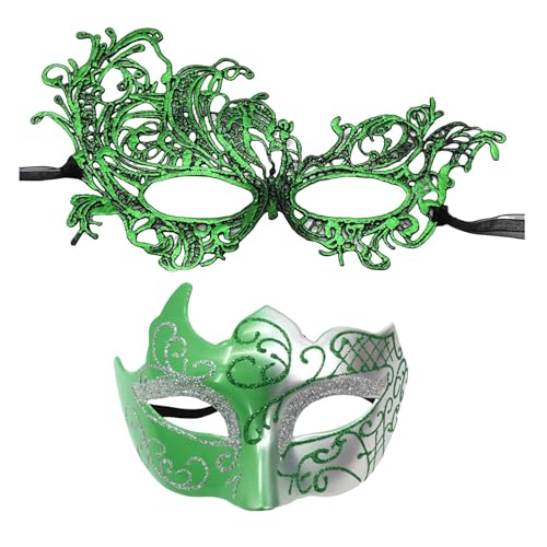 Maskerade Maske Damen Elegant Maske für Valentinstag Halloween Karnevalsparty Zubehör Valentinstag Halloween Karnevalsparty (A-A, One Size) von AYOrpeg