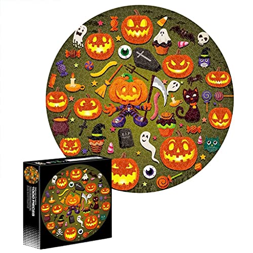 AYPOHU 1000PCS Handwerk Halloween Puzzle Halloween Home Dekoration Pegged Puzzle Eltern Kind Interaktives Spielzeug von AYPOHU