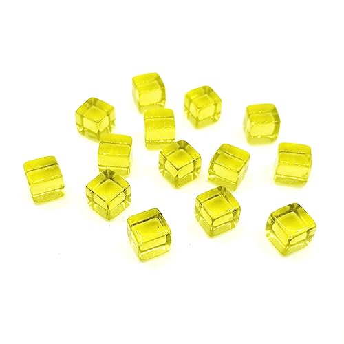 AYPOHU 200 Stück 8 Mm Acryl Würfel 6-seitige Würfel Klare Rollenspiel Würfel Puzzle Würfel Spielzeug Brettspiel Würfel Party Würfel von AYPOHU