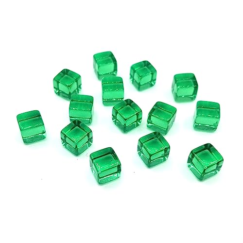 AYPOHU 200 Stück 8 Mm Acryl Würfel 6-seitige Würfel Klare Rollenspiel Würfel Puzzle Würfel Spielzeug Brettspiel Würfel Party Würfel von AYPOHU