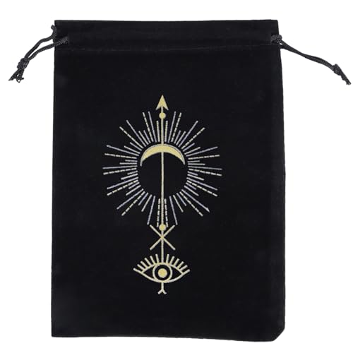 AYPOHU Brettspielkarten Paket Mit Kordelzug Aufbewahrungstasche Hexen Wahrsagerei Kristall Verpackungsbeutel Geschenktasche Tarot Tragetasche von AYPOHU